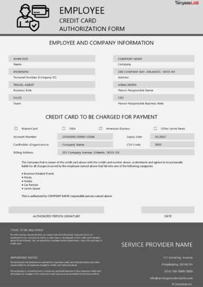 43 Credit Card Authorization Forms Templates {Ready-to-Use}