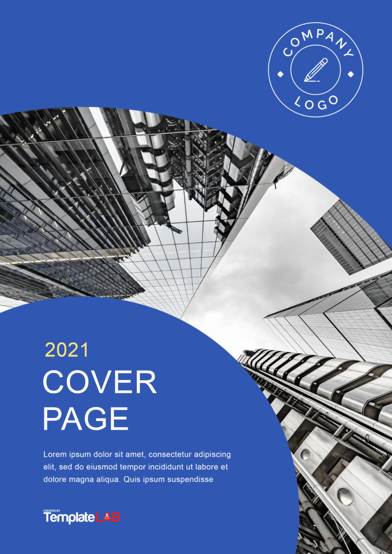 presentation cover page design sample