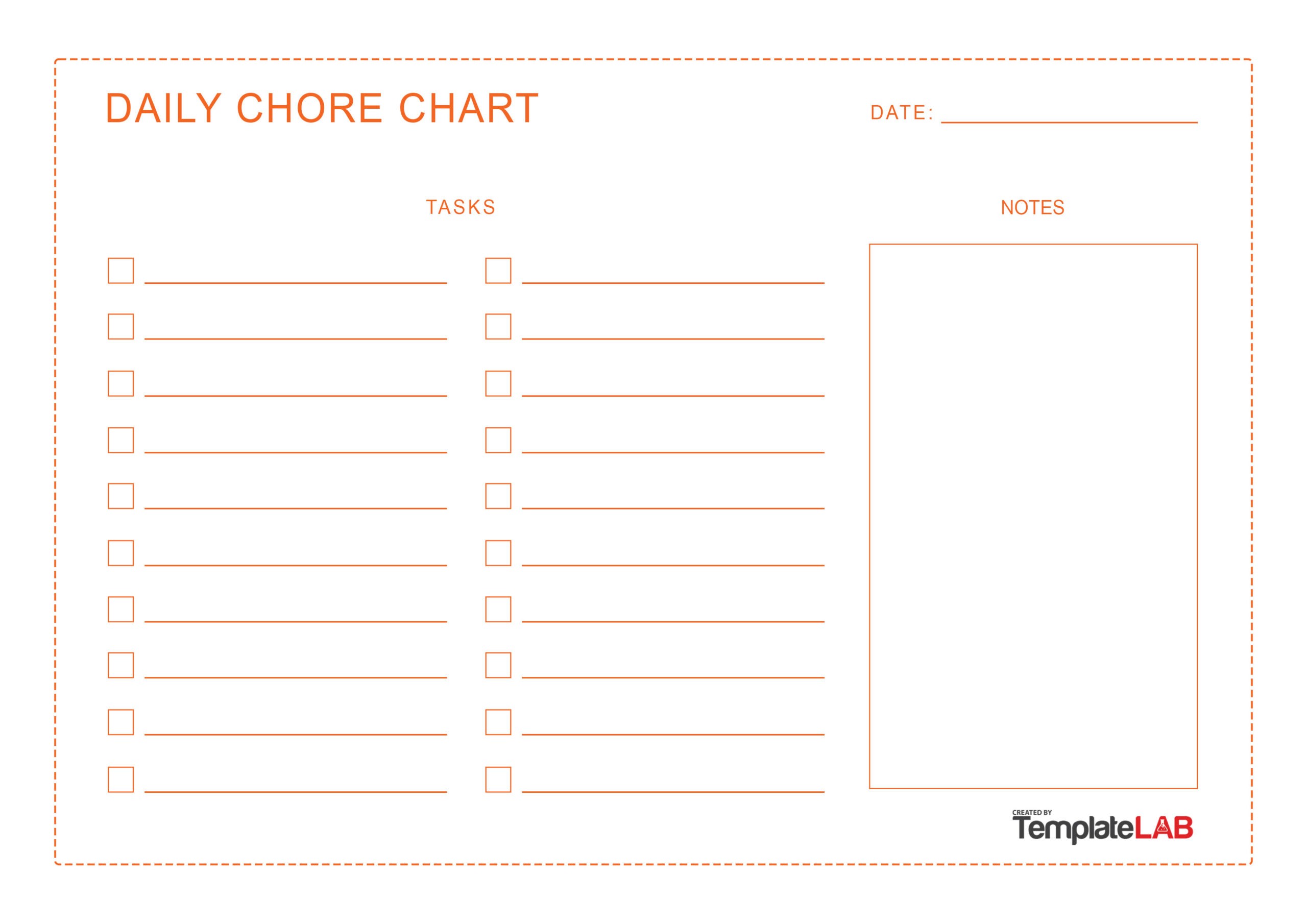 Free Daily Chore Chart