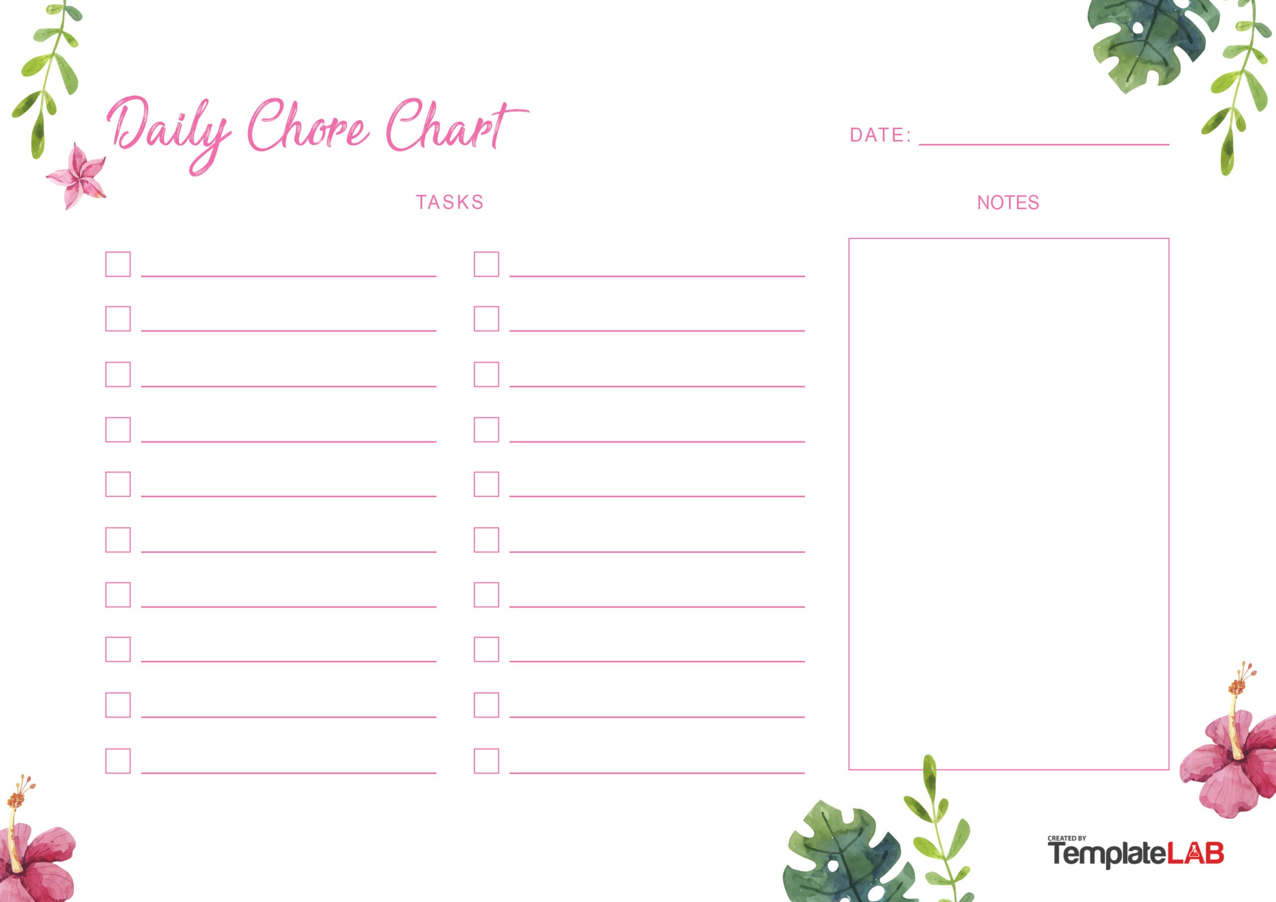 Free Daily Chore Chart v2