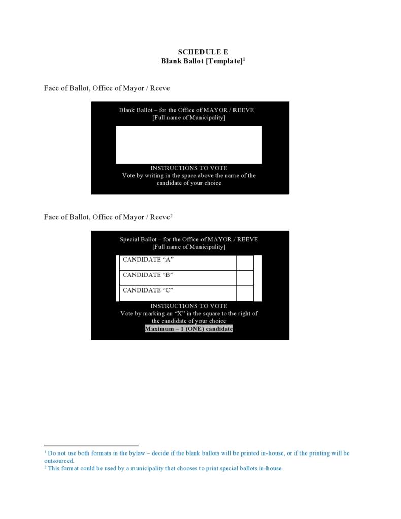 47 Free Voting Ballot Templates [Word, PDF] ᐅ TemplateLab