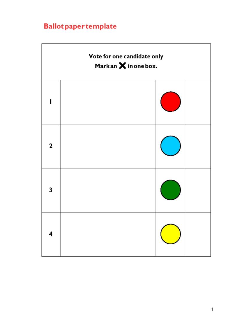 39 Election Ballot Templates (+Voting Forms) ᐅ TemplateLab