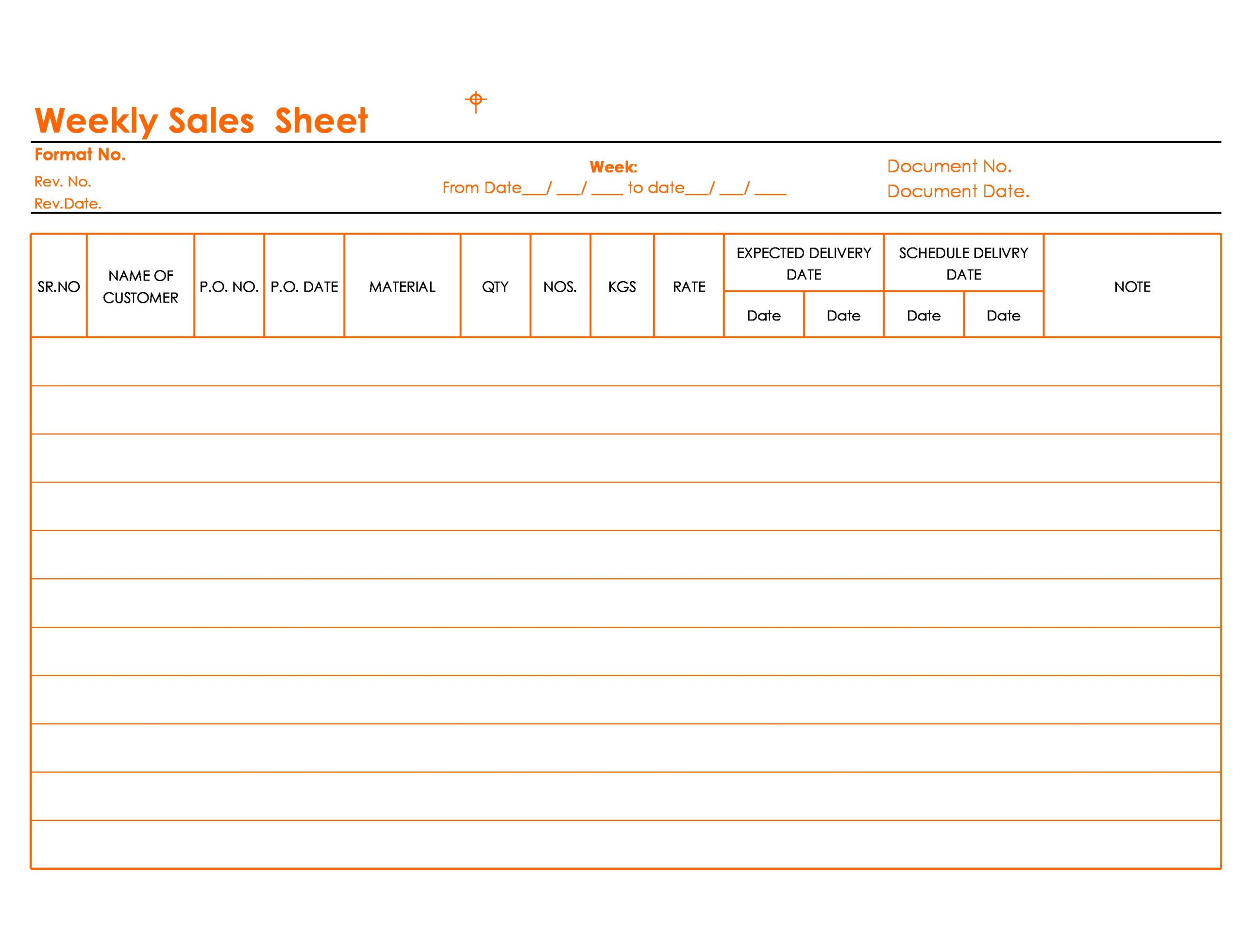 Free sell sheet template 22