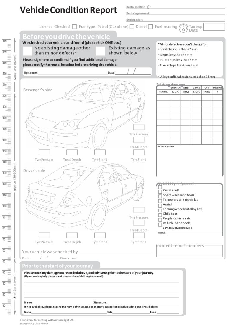 Veyo Vehicle Inspection Form