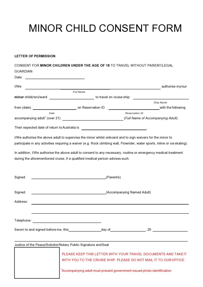 travel child consent form pdf