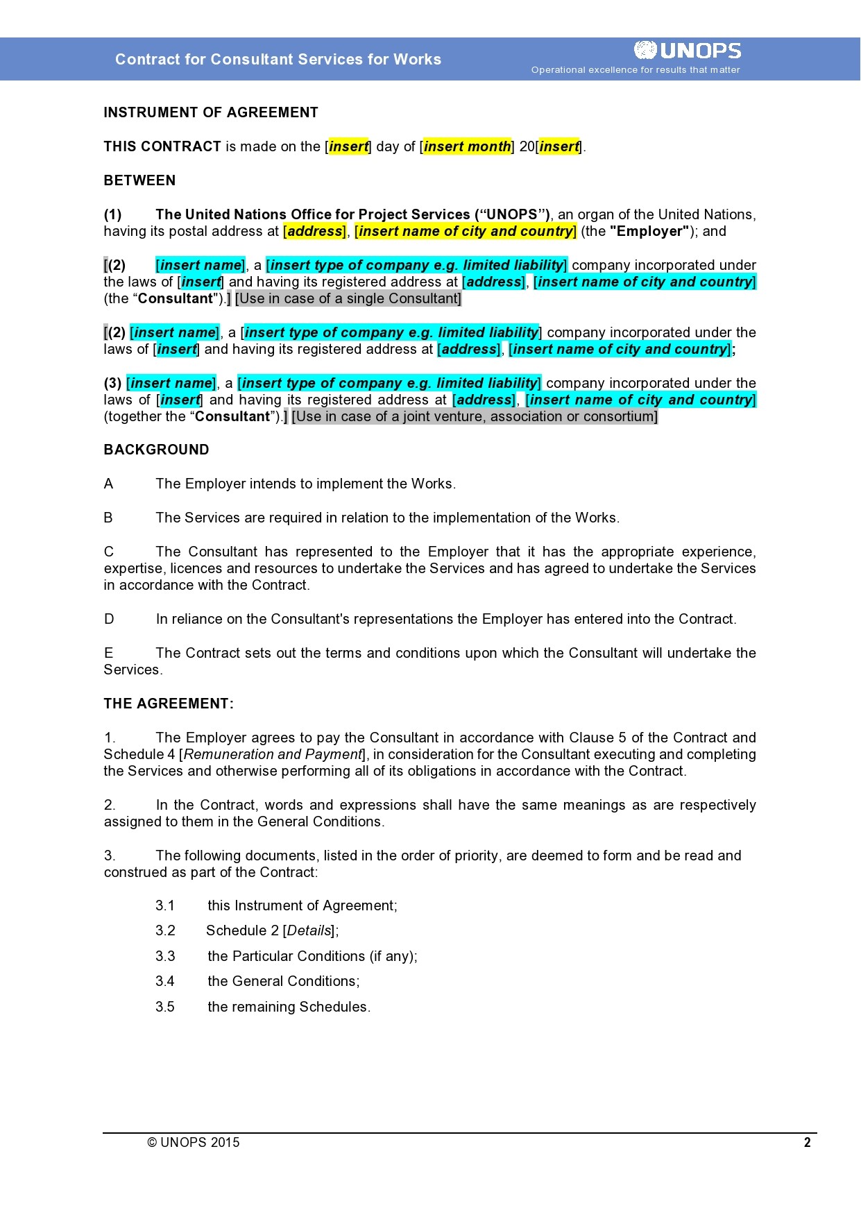 Free consulting contract template 13