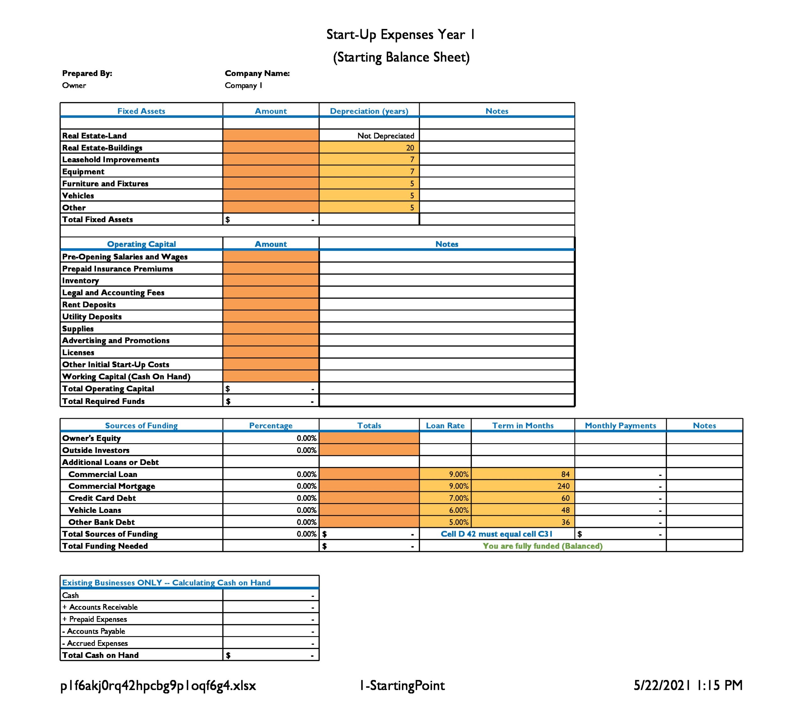 free financial model template for business plan