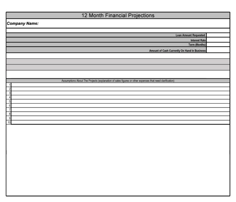 5 year financial projection template xls