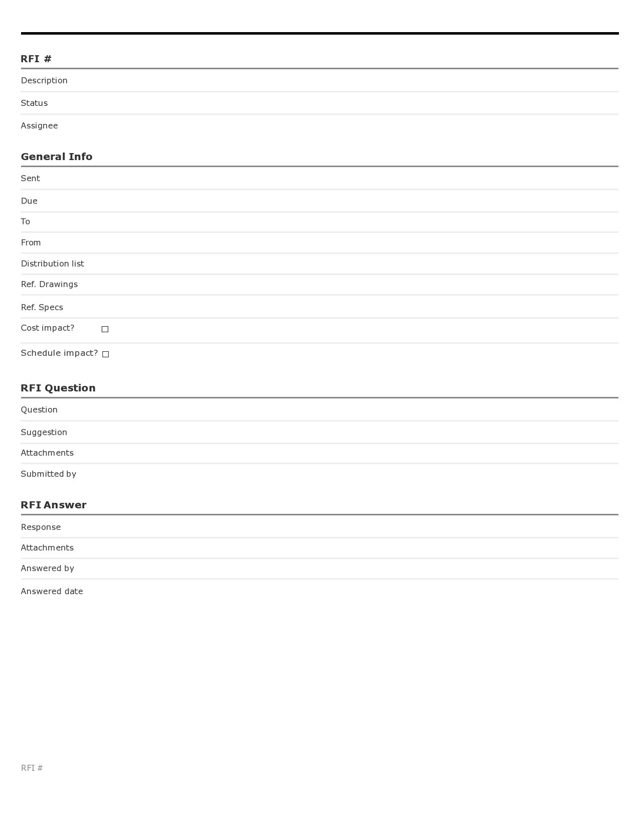 Free request for information template 15