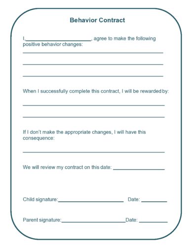 41 Effective Behavior Contract Templates ( Examples) ᐅ TemplateLab 41 Effective Behavior Contract Templates ( Examples) ᐅ TemplateLab