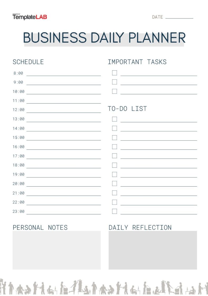 Daily Planner Page Template