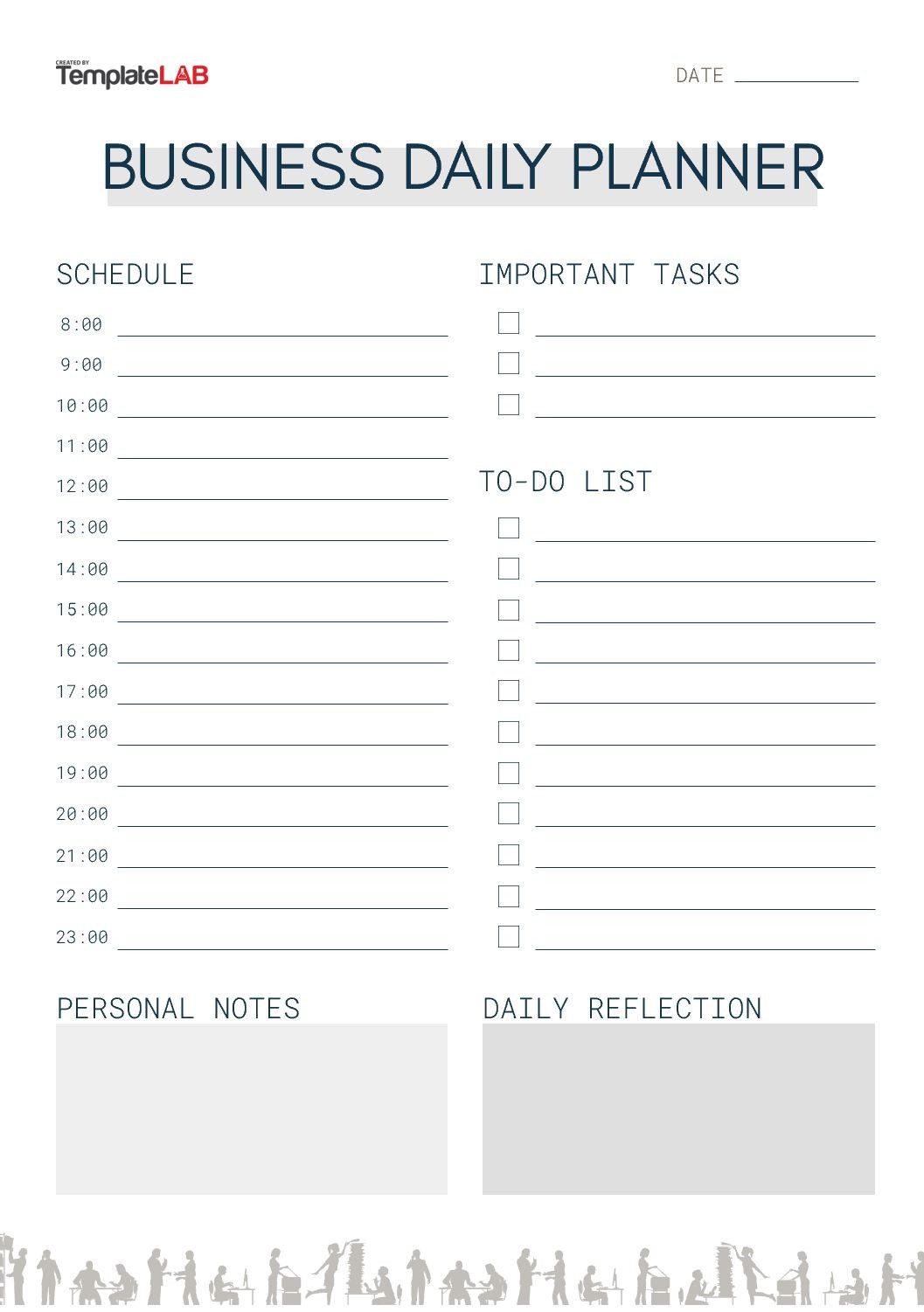 Free Business Daily Planner