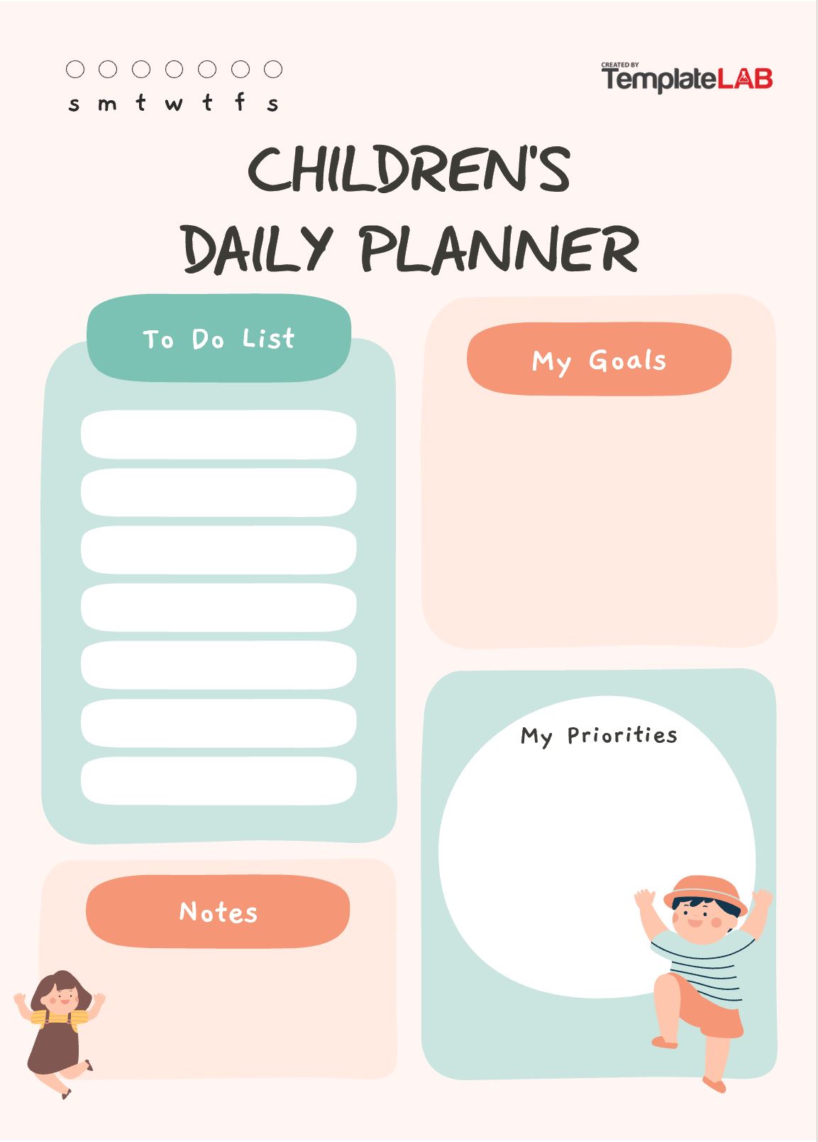 Free Children's Daily Planner