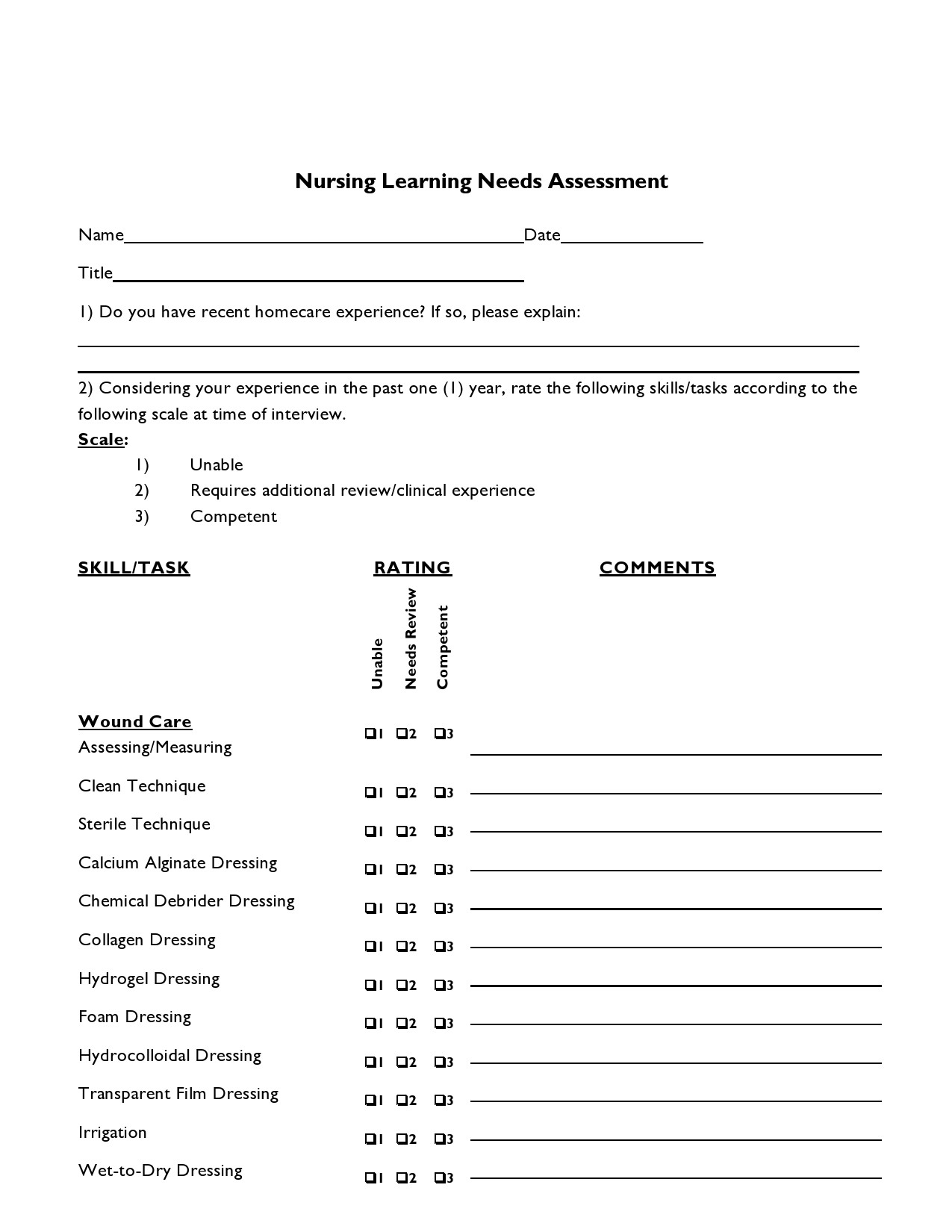 Free nursing assessment template 07
