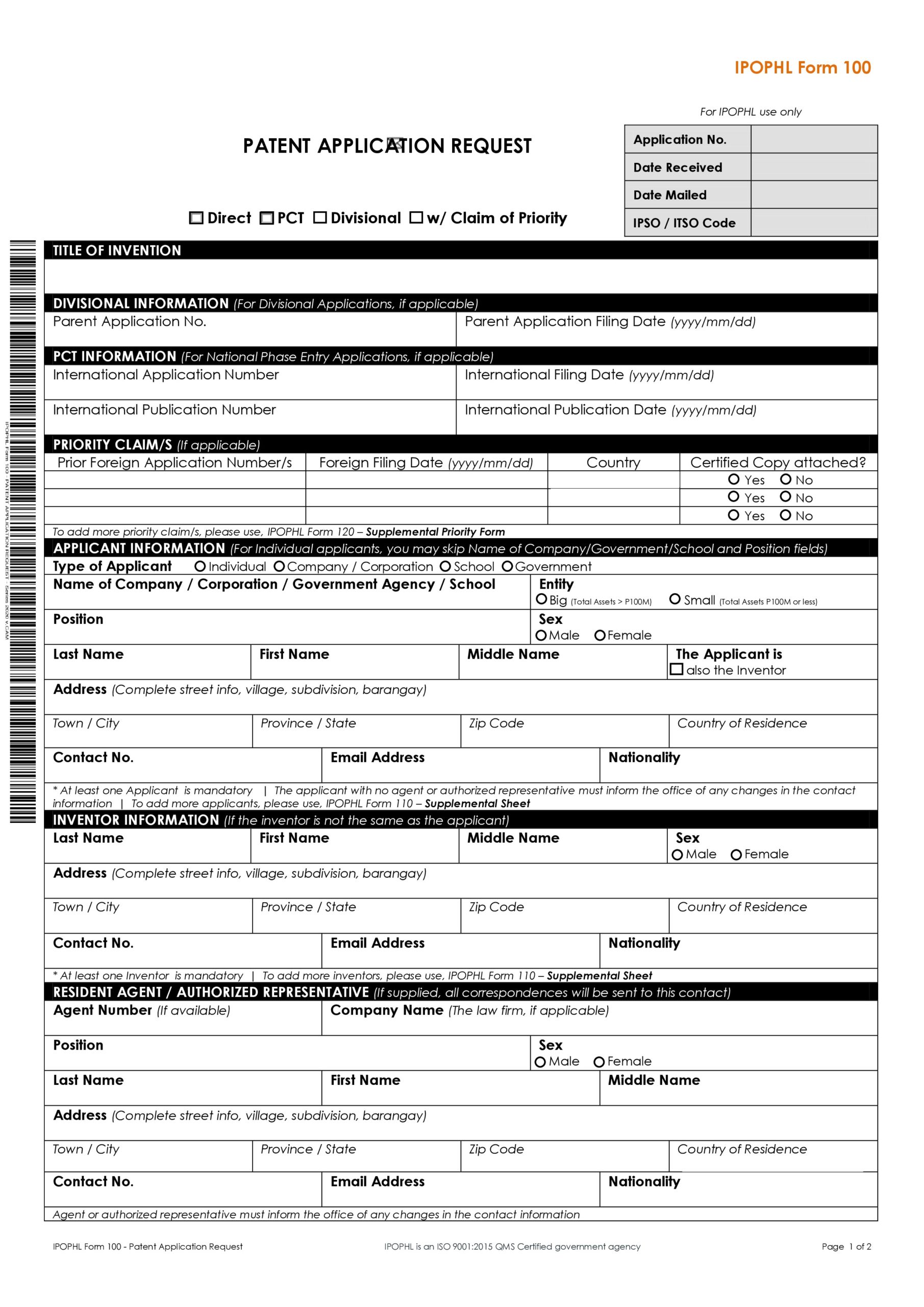 Free provisional patent application template 16