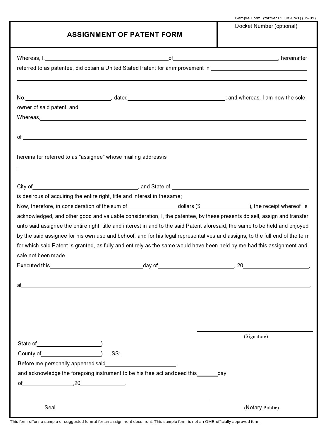 Free provisional patent application template 36