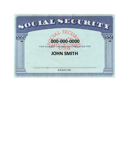 Social Security Card Template 01 395x511 