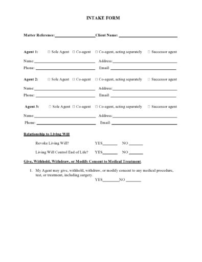 56 Printable Client Intake Forms (FREE Templates) ᐅ TemplateLab