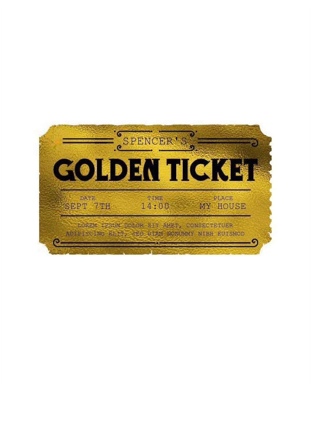 Free golden ticket template 02