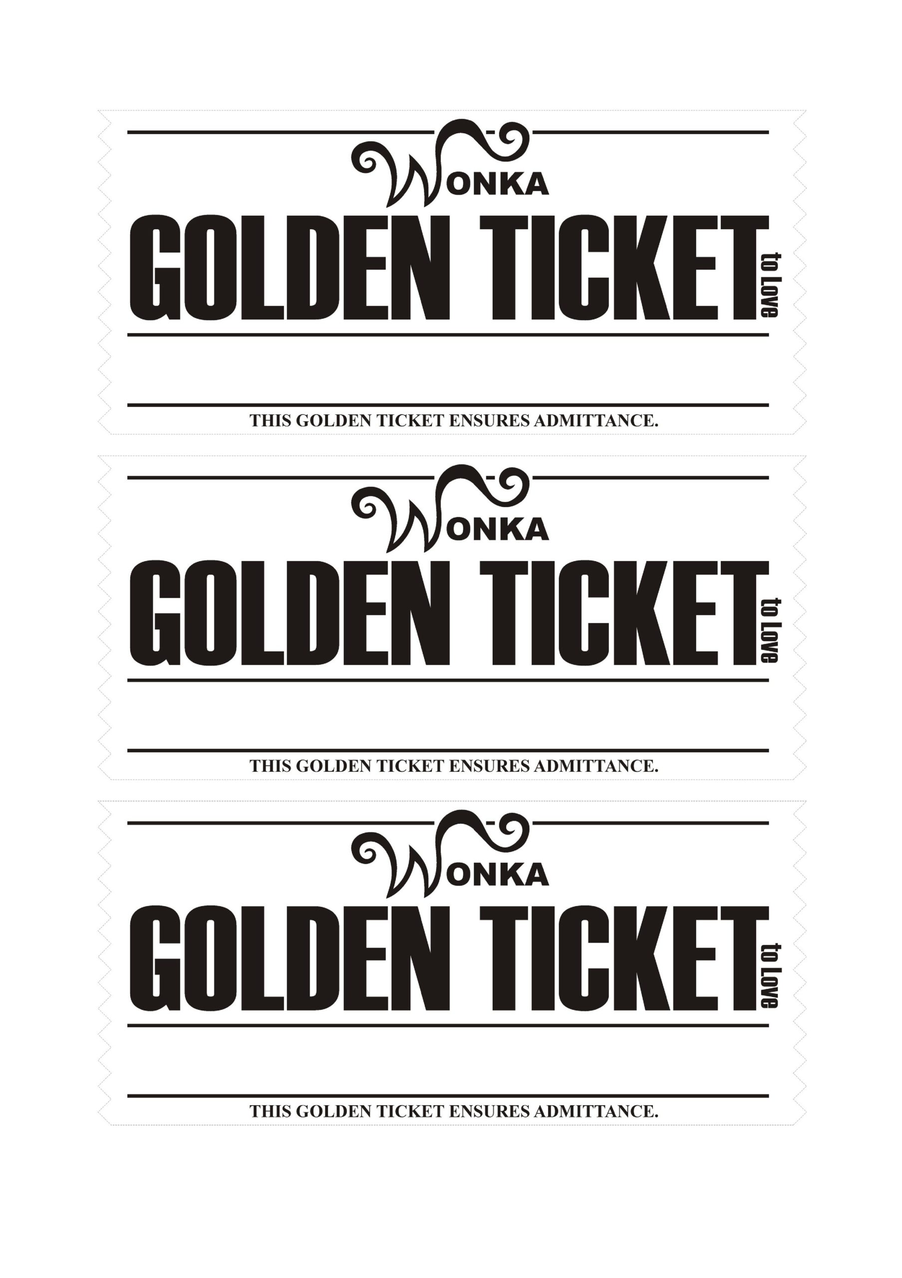 Free golden ticket template 03