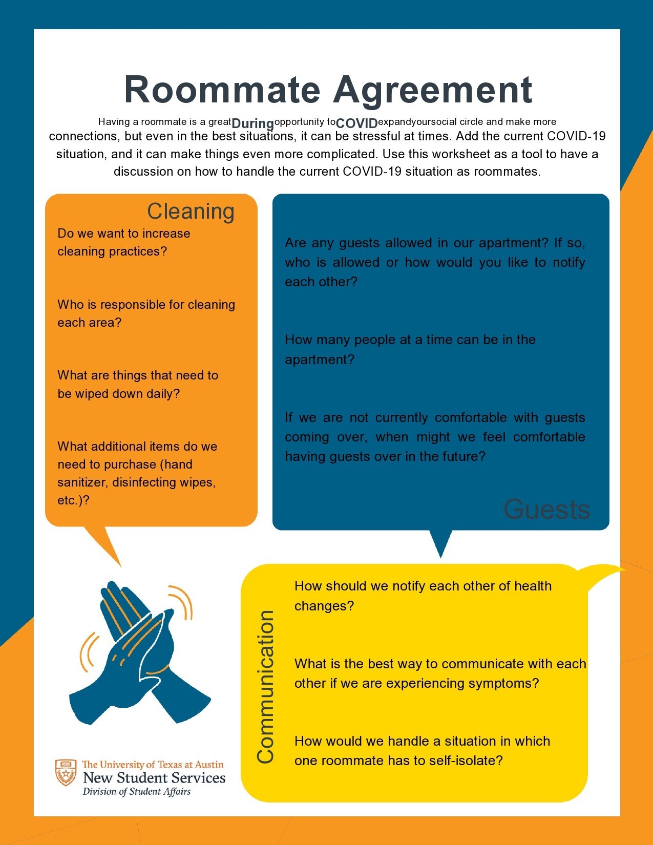 Free roommate agreement template 01
