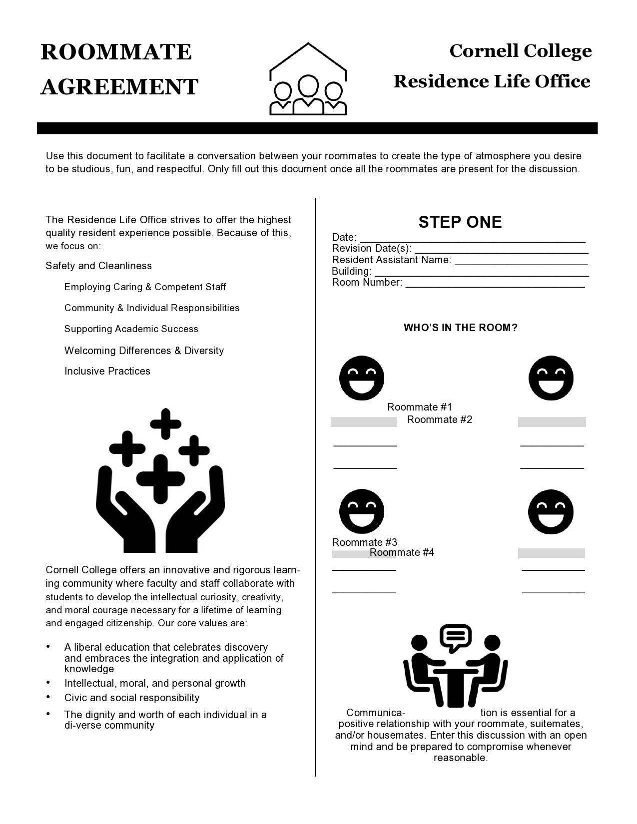 Free roommate agreement template 37