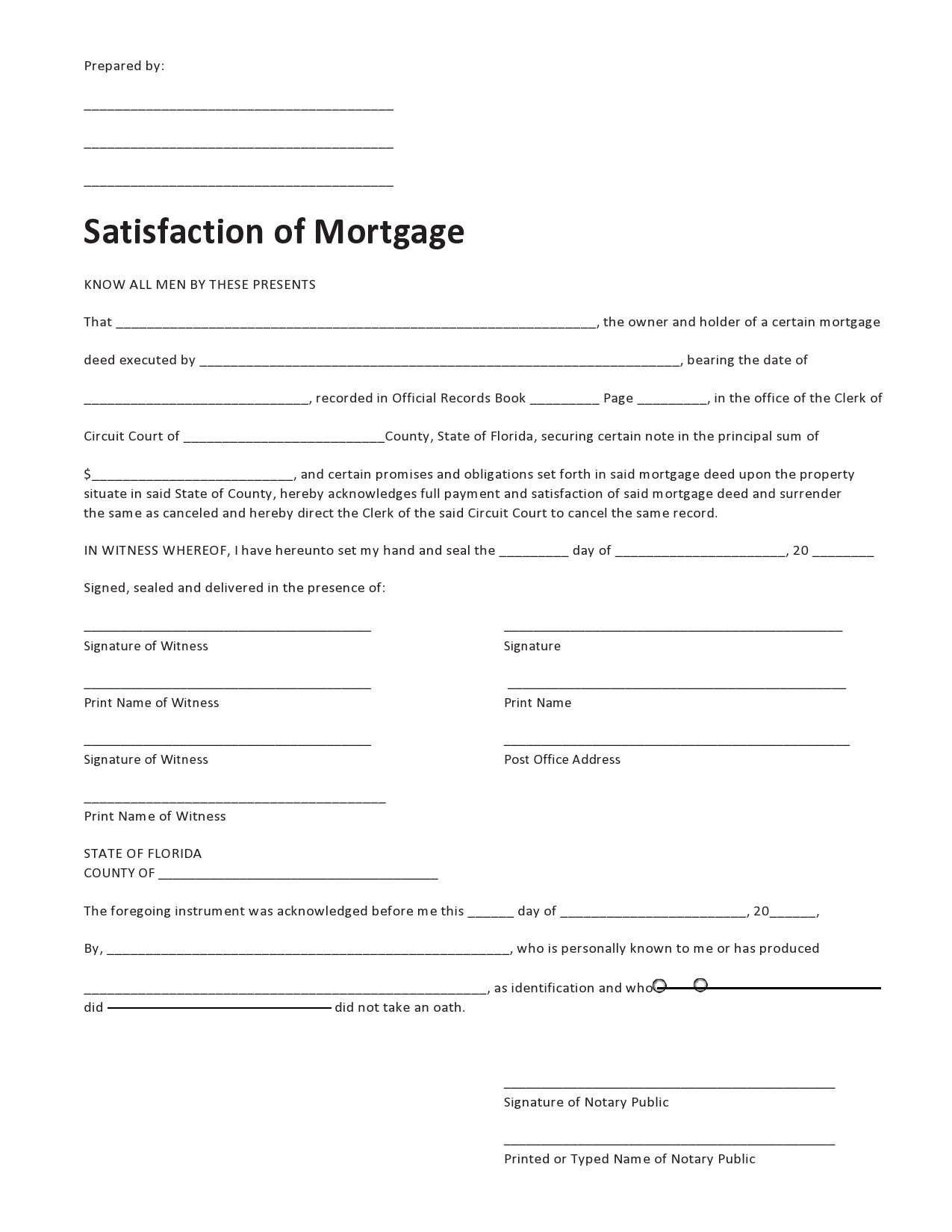 29 Mortgage Satisfaction Letter KealanKarter