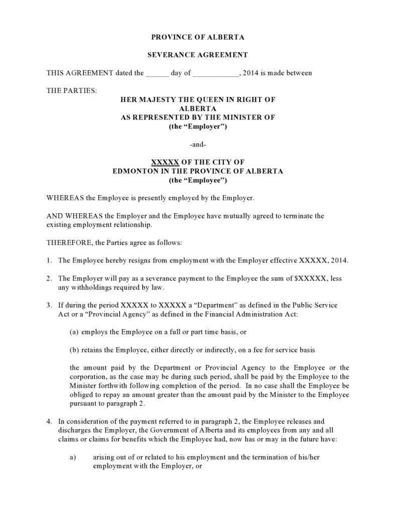 39 Best Severance Agreement Templates (+Examples)