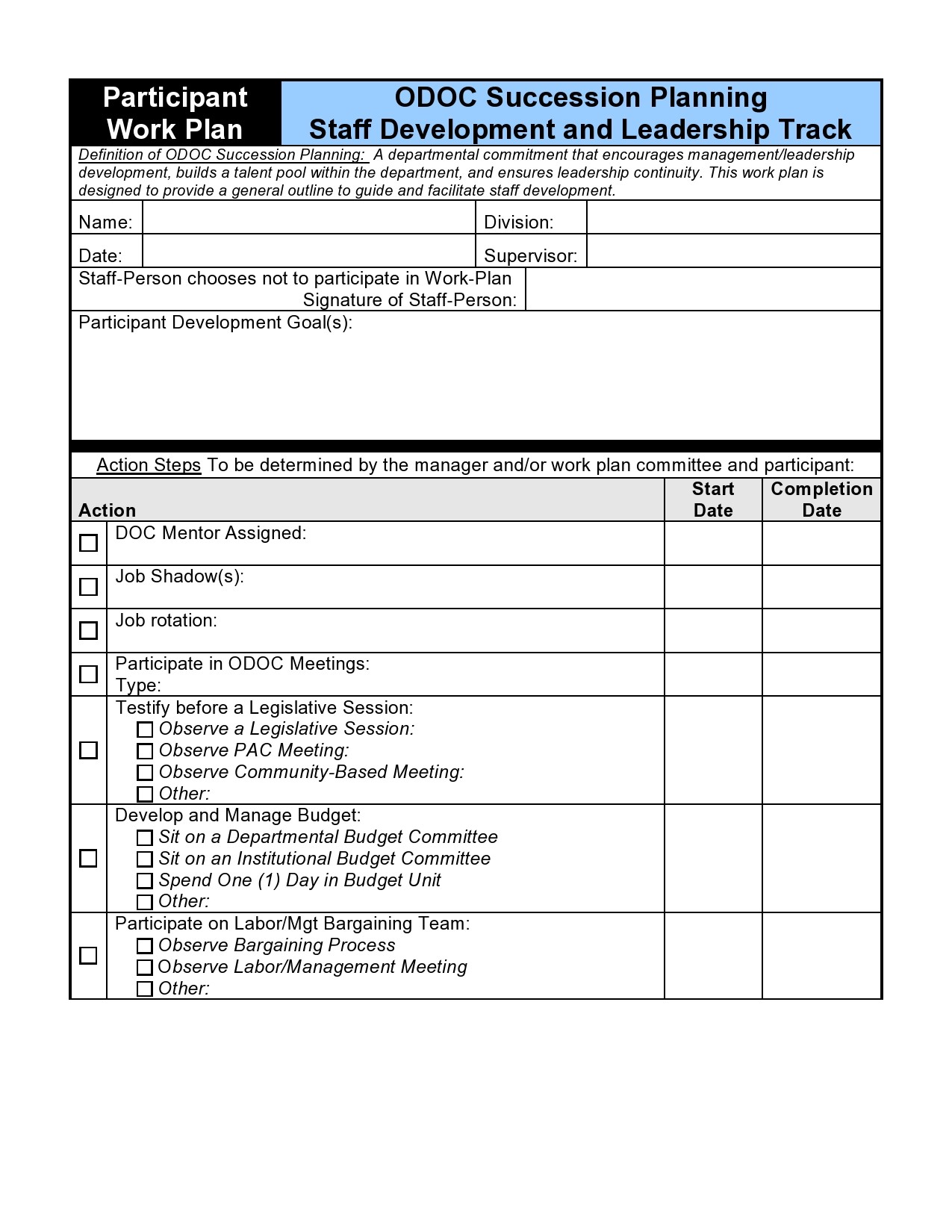 Free succession planning template 07