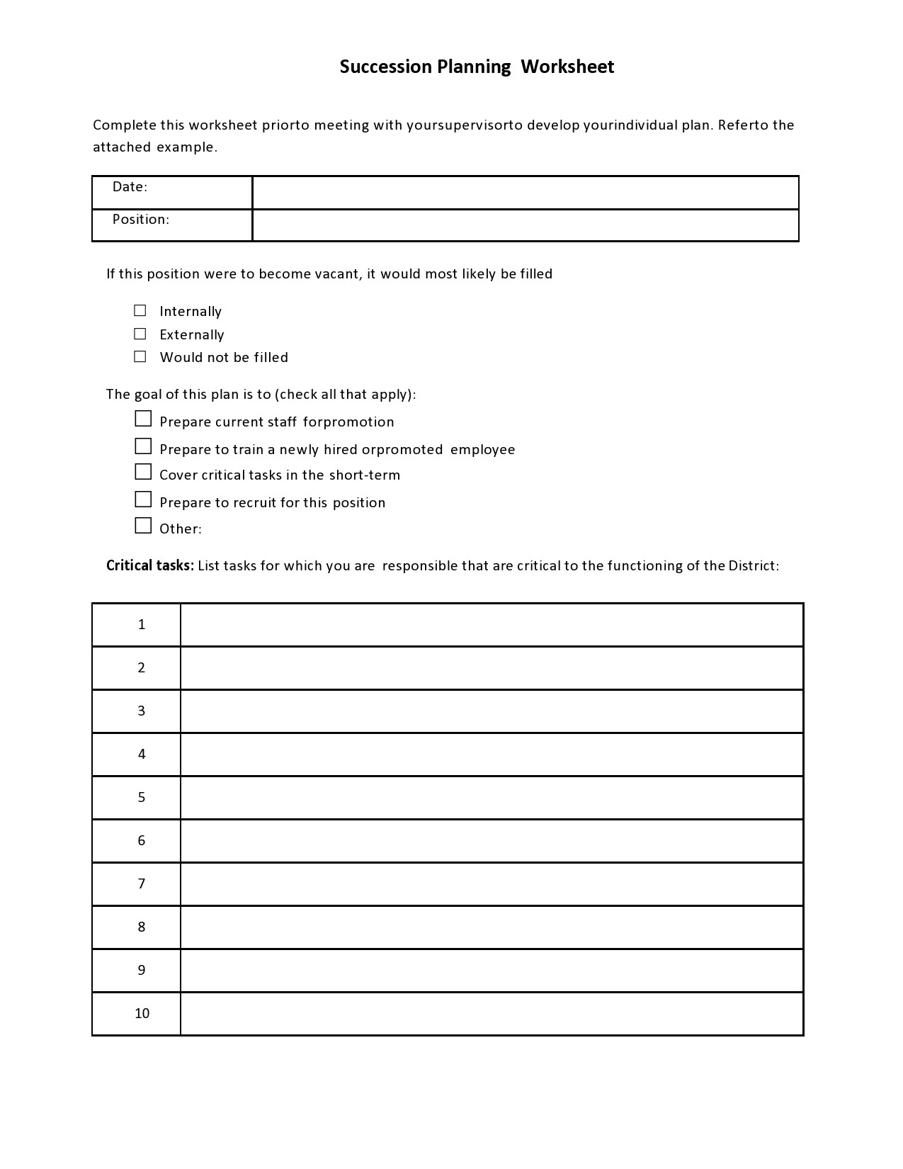 Free succession planning template 21