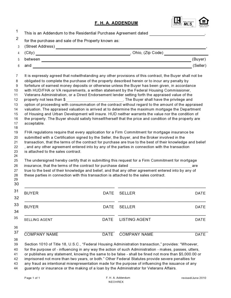 26 Third Party Financing Addendum Examples ᐅ TemplateLab