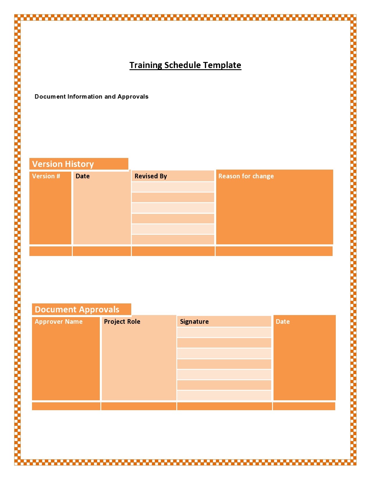 Free training plan template 02