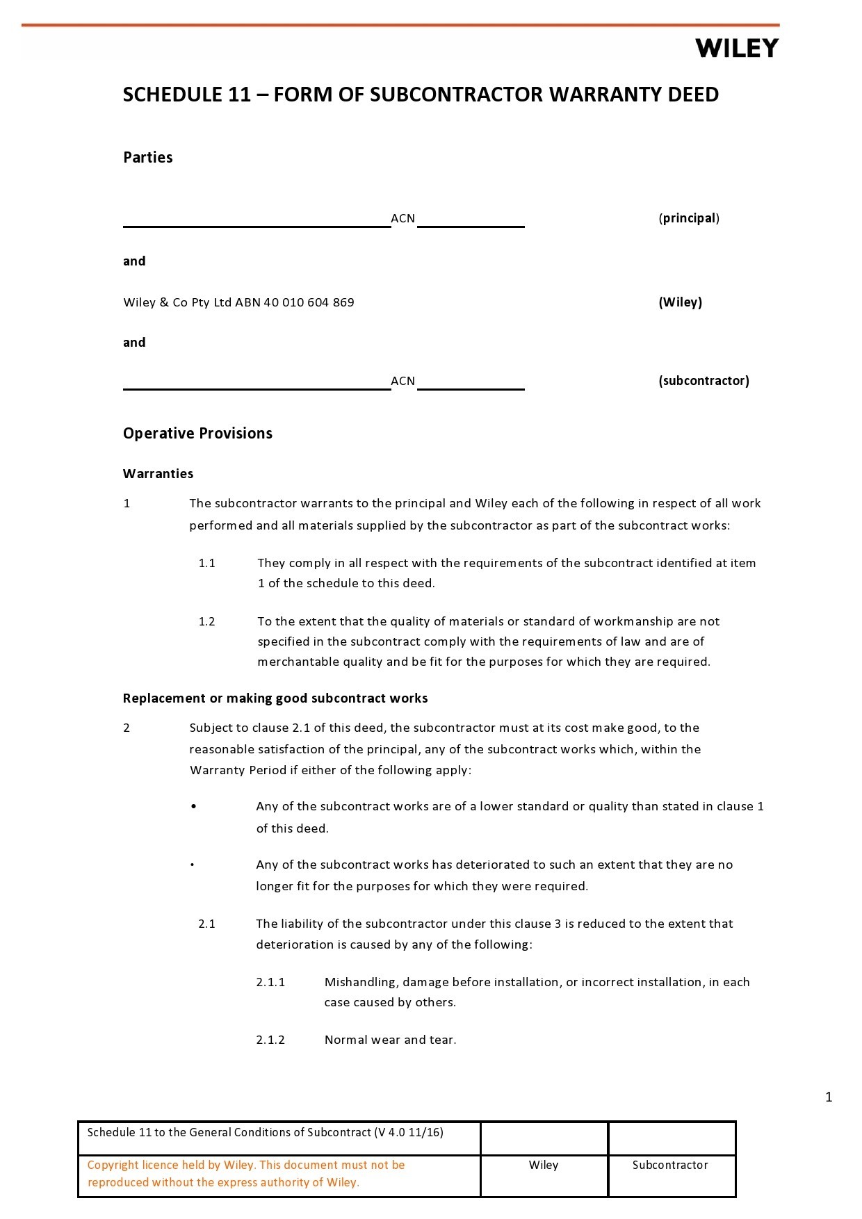 Free warranty deed form 10