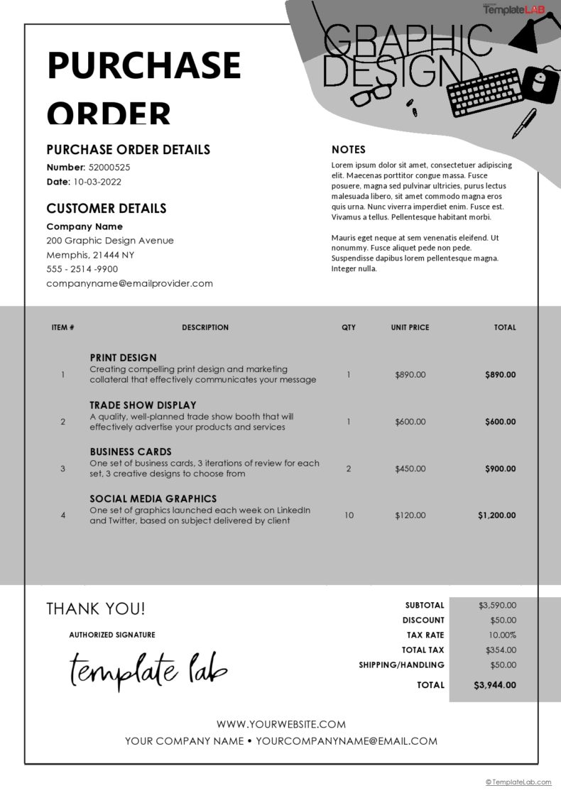 18 Free Purchase Order Templates [in Word, Excel, PDF]