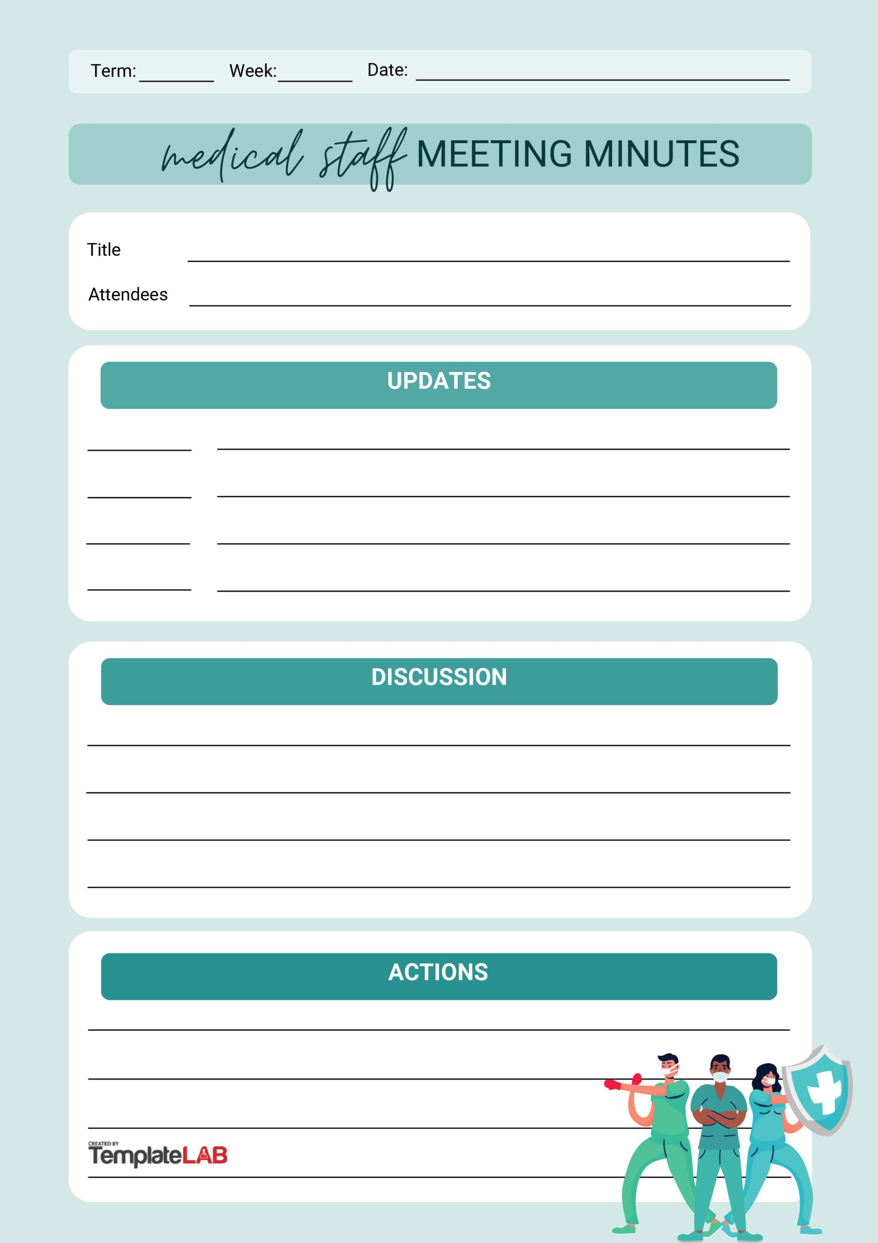 Free Medical Staff Meeting Minutes Template