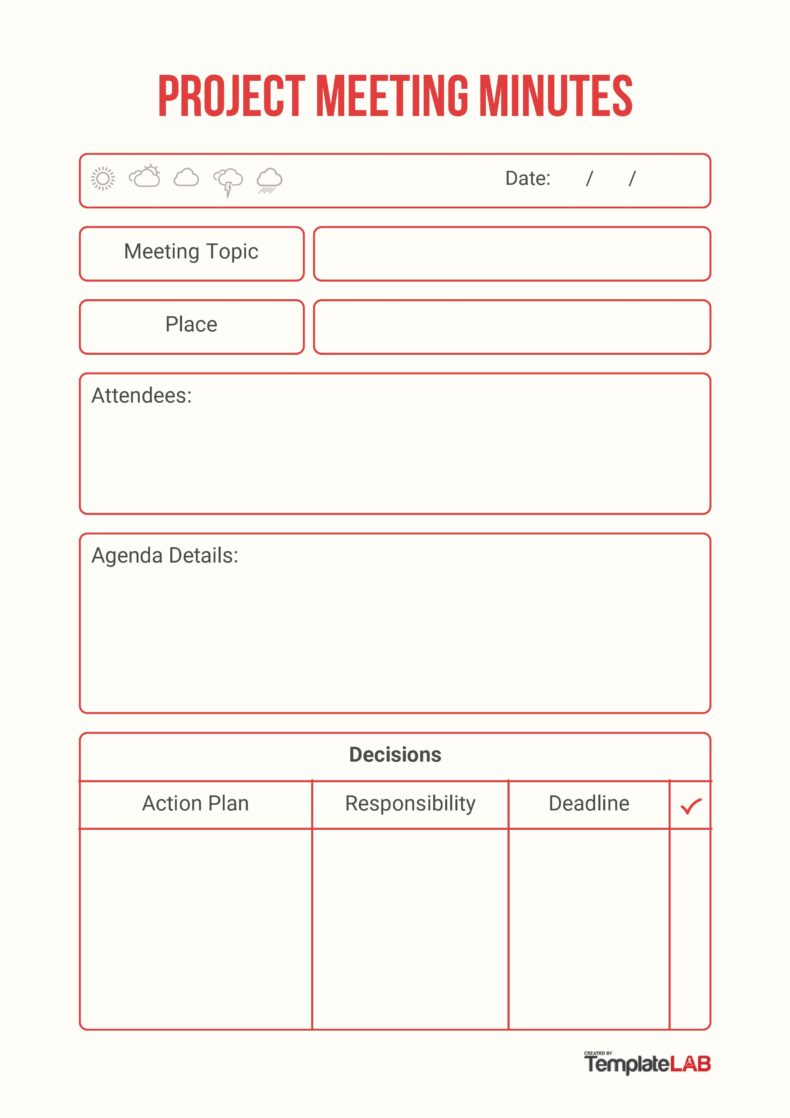 28 Handy Meeting Minutes & Meeting Notes Templates