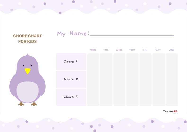 23 FREE Chore Chart Templates for Kids ᐅ TemplateLab