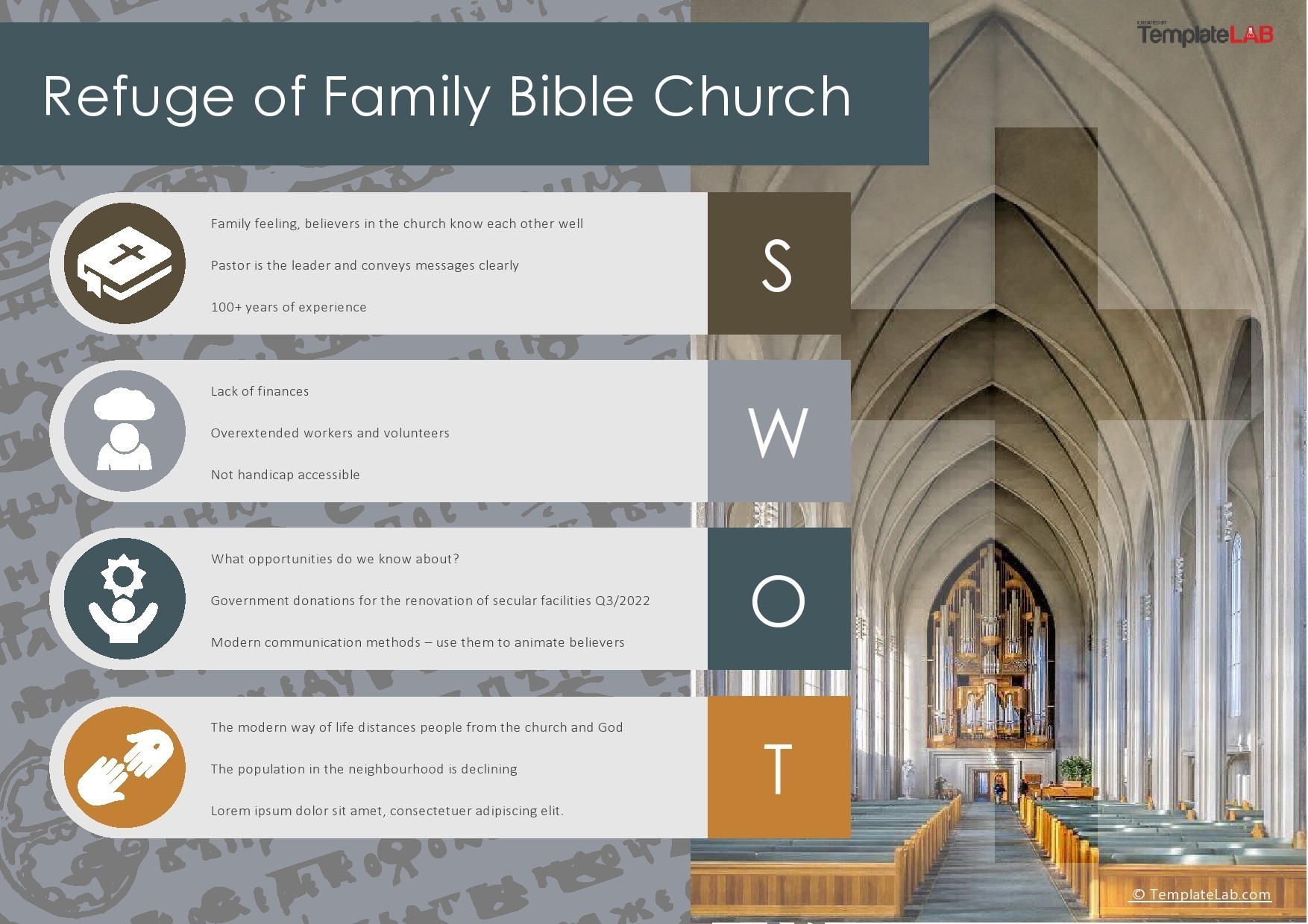 Free Church SWOT Analysis Template