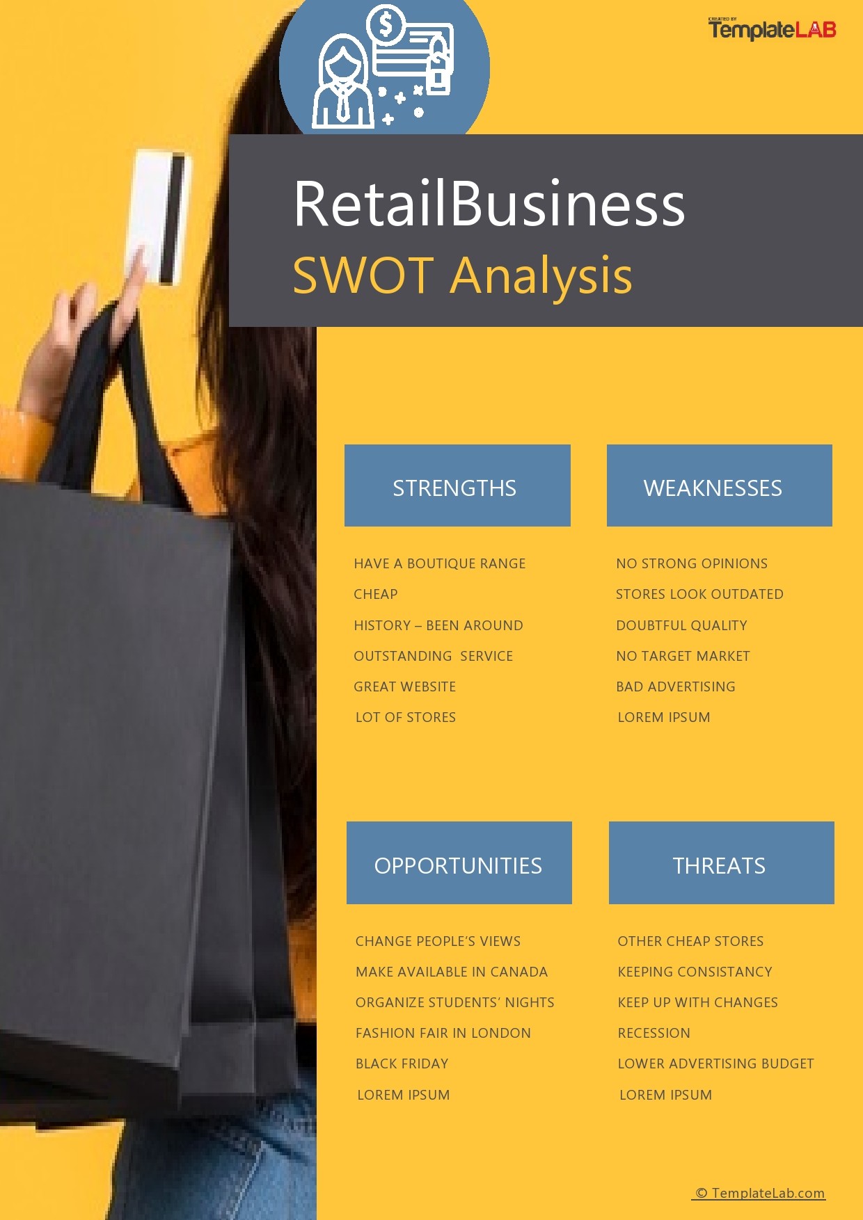 Free Retail SWOT Analysis Template