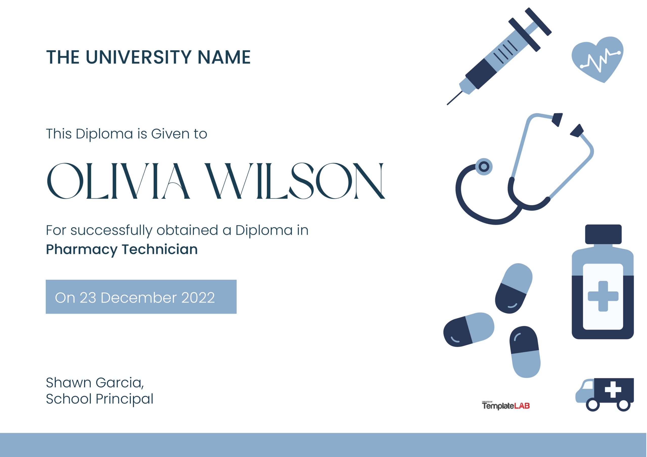 Free Medical Diploma Template