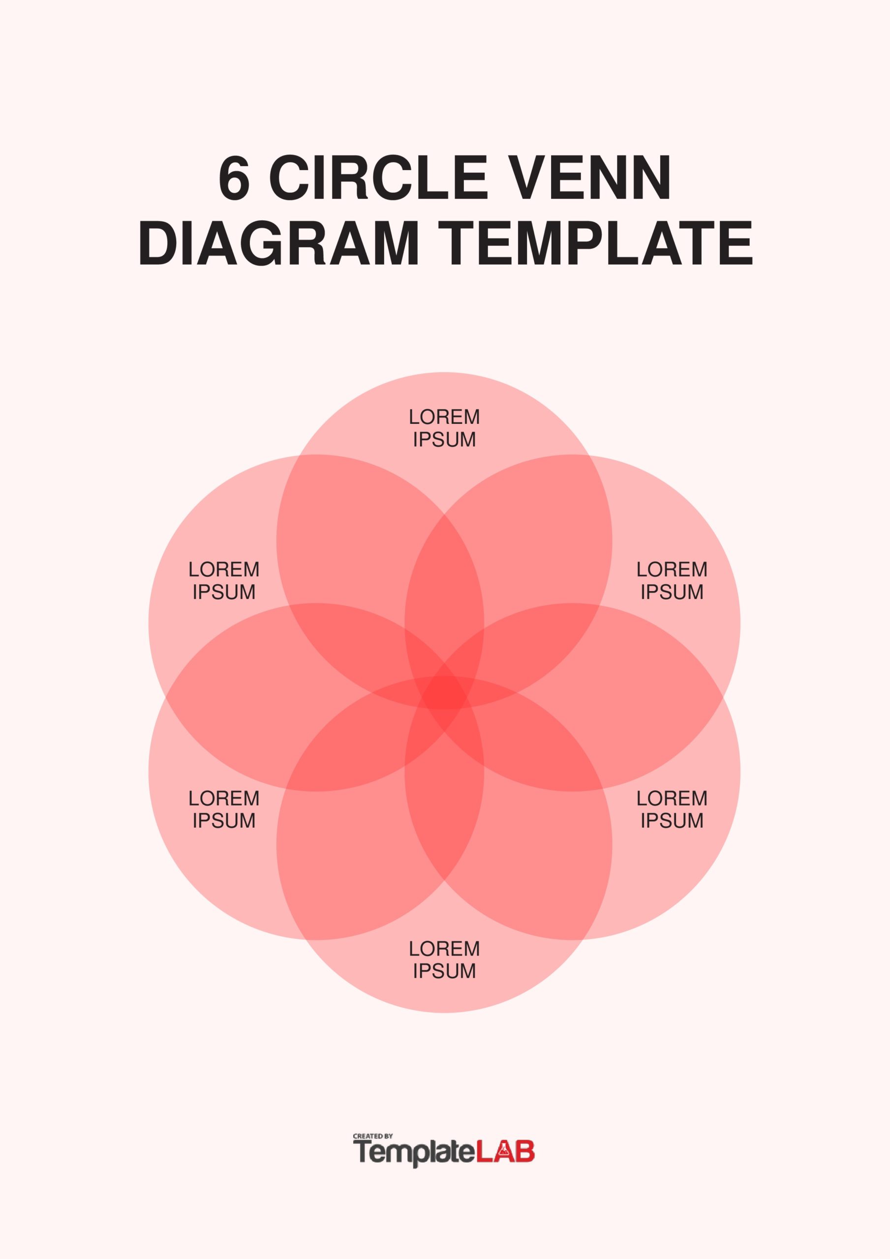 Free 6 Circle Venn Diagram Template