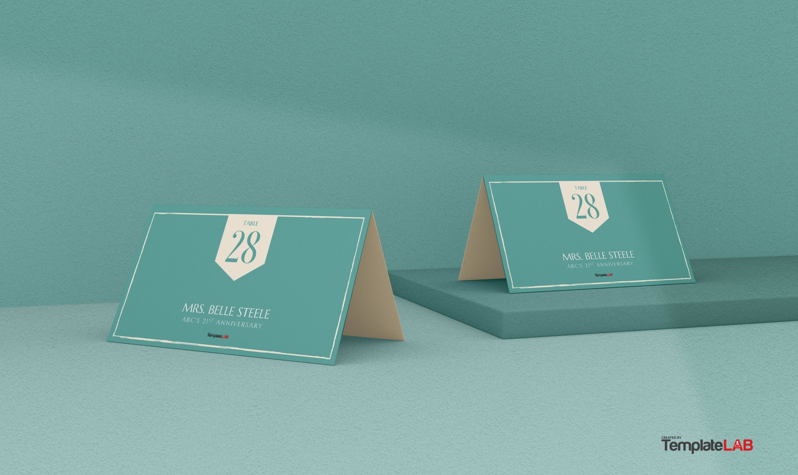 Free Anniversary Place Card Template
