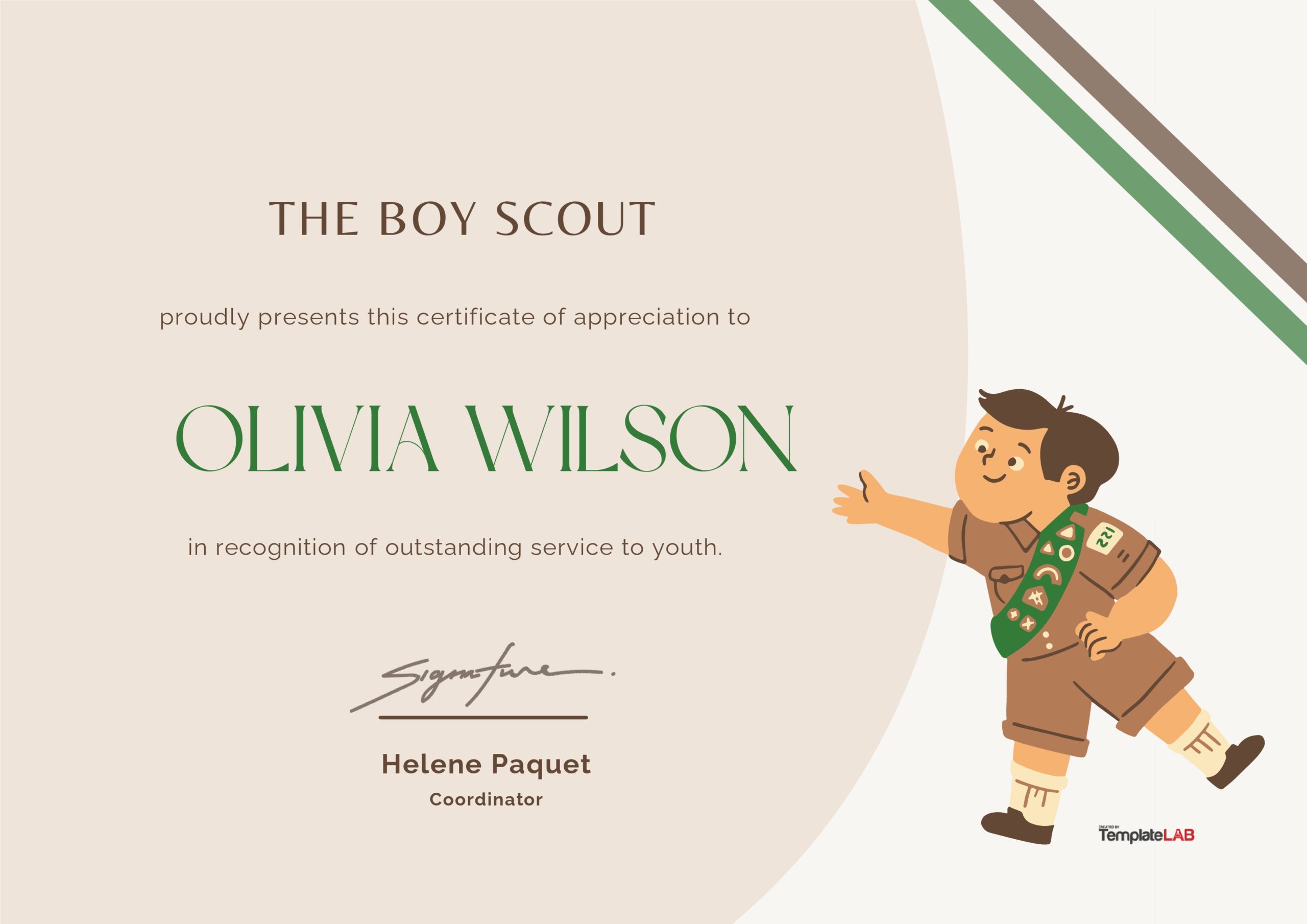 Free Boy Scout Certificate Of Appreciation Templates