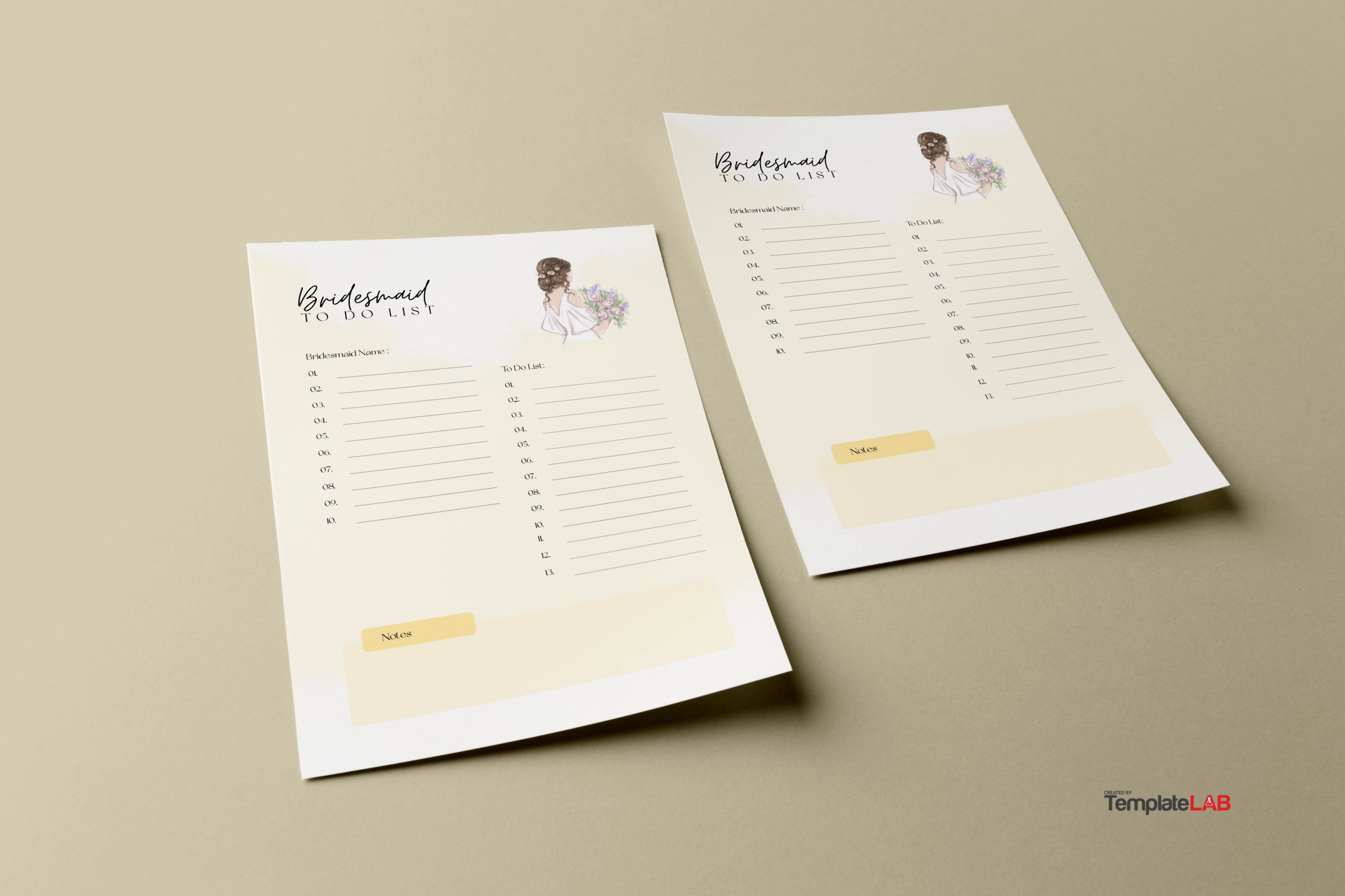 Free Bridesmaid To Do List Template