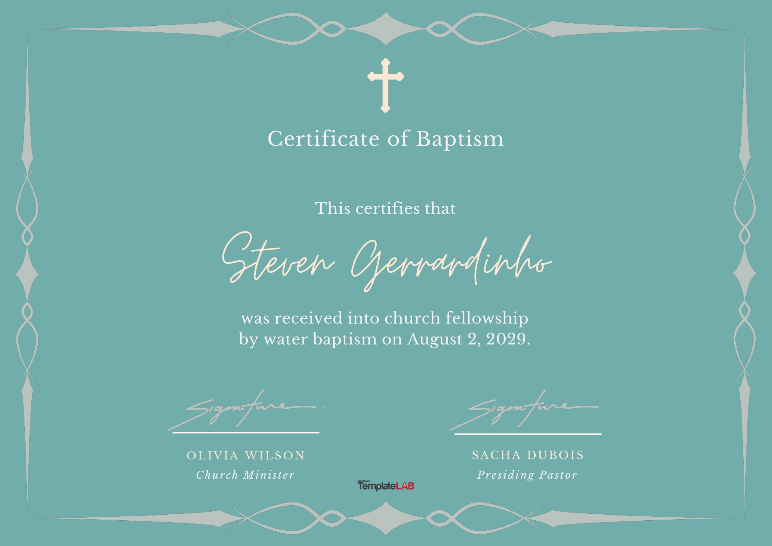 Free Church Certificate Of Appreciation