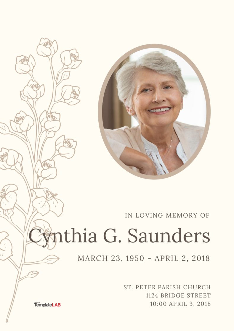 22 Free Funeral Program Templates (Word, PhotoShop, PowerPoint)