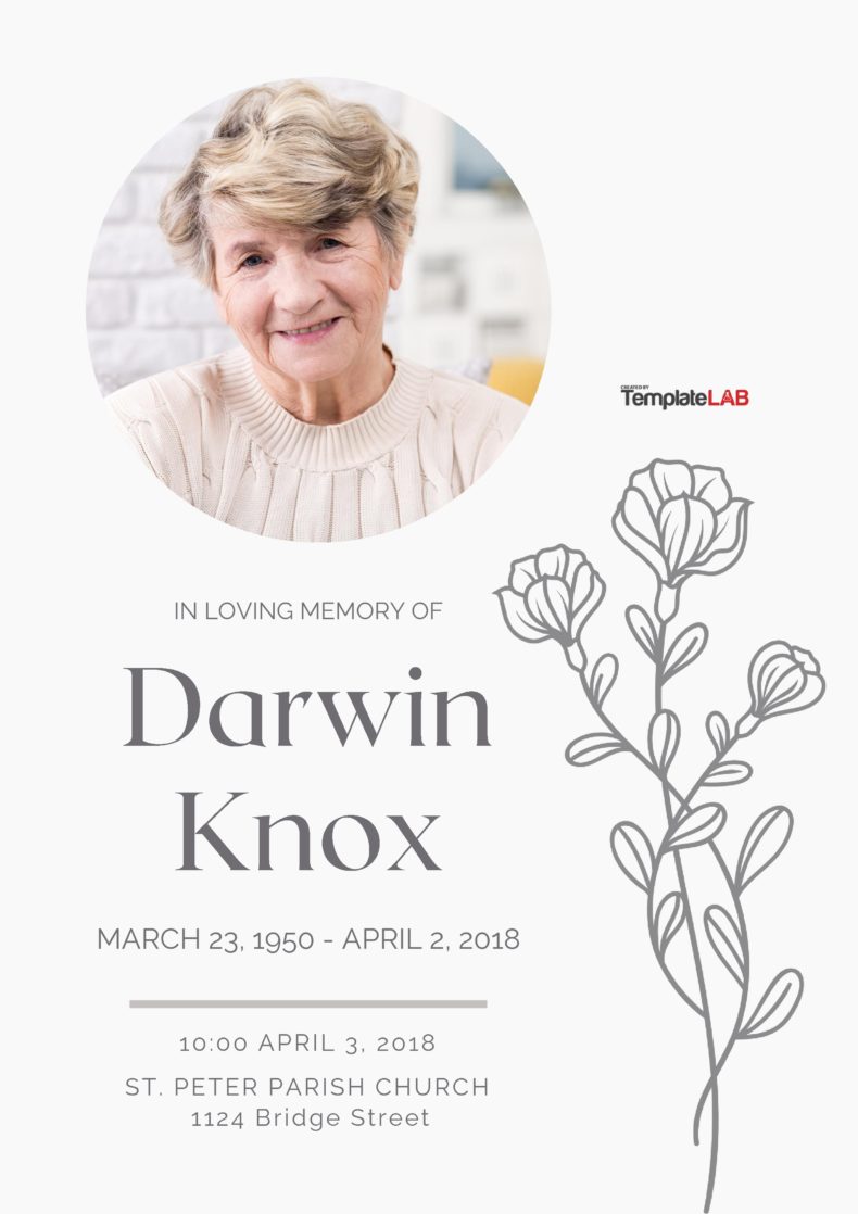 22 Free Funeral Program Templates (Word, PhotoShop, PowerPoint)