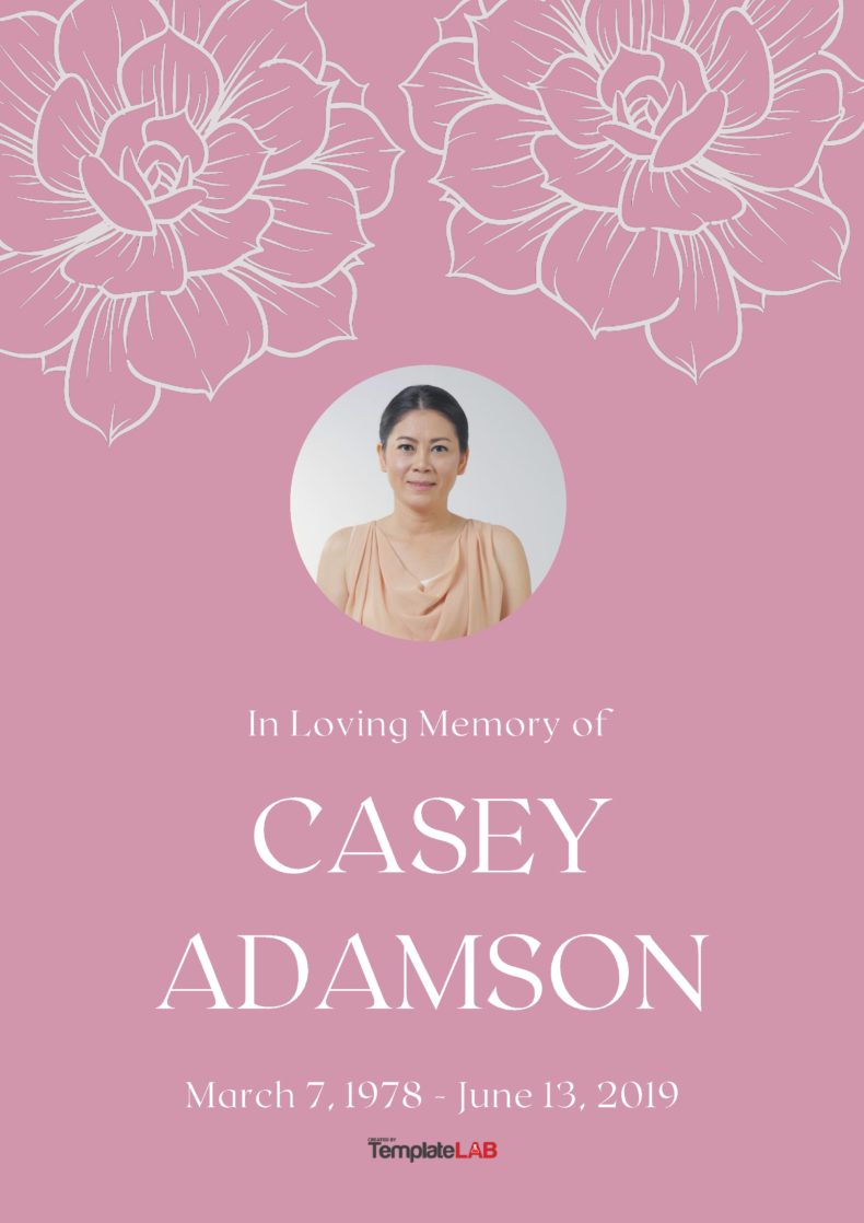 22 Free Funeral Program Templates (Word, PhotoShop, PowerPoint)
