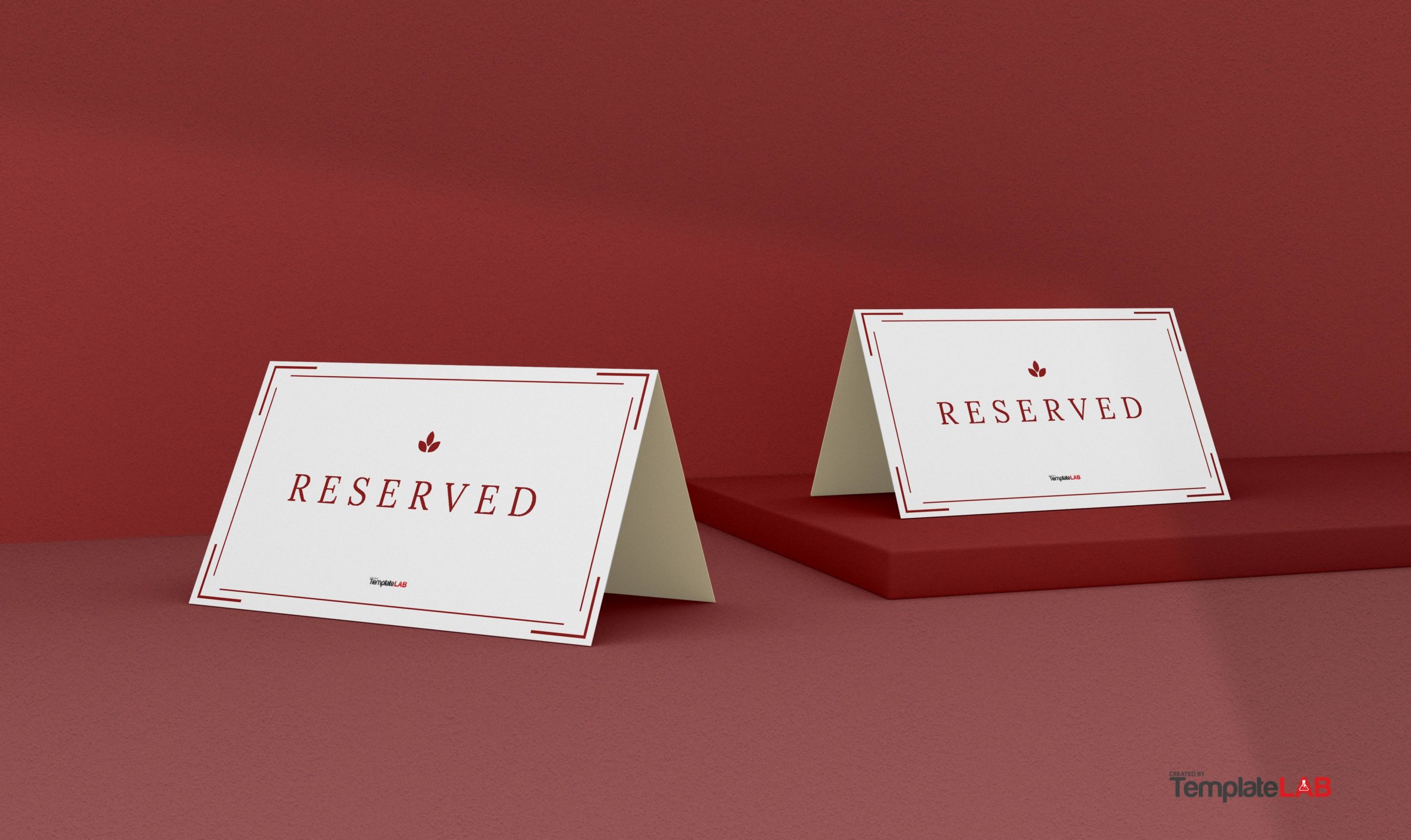 Free Reserved Place Card Template