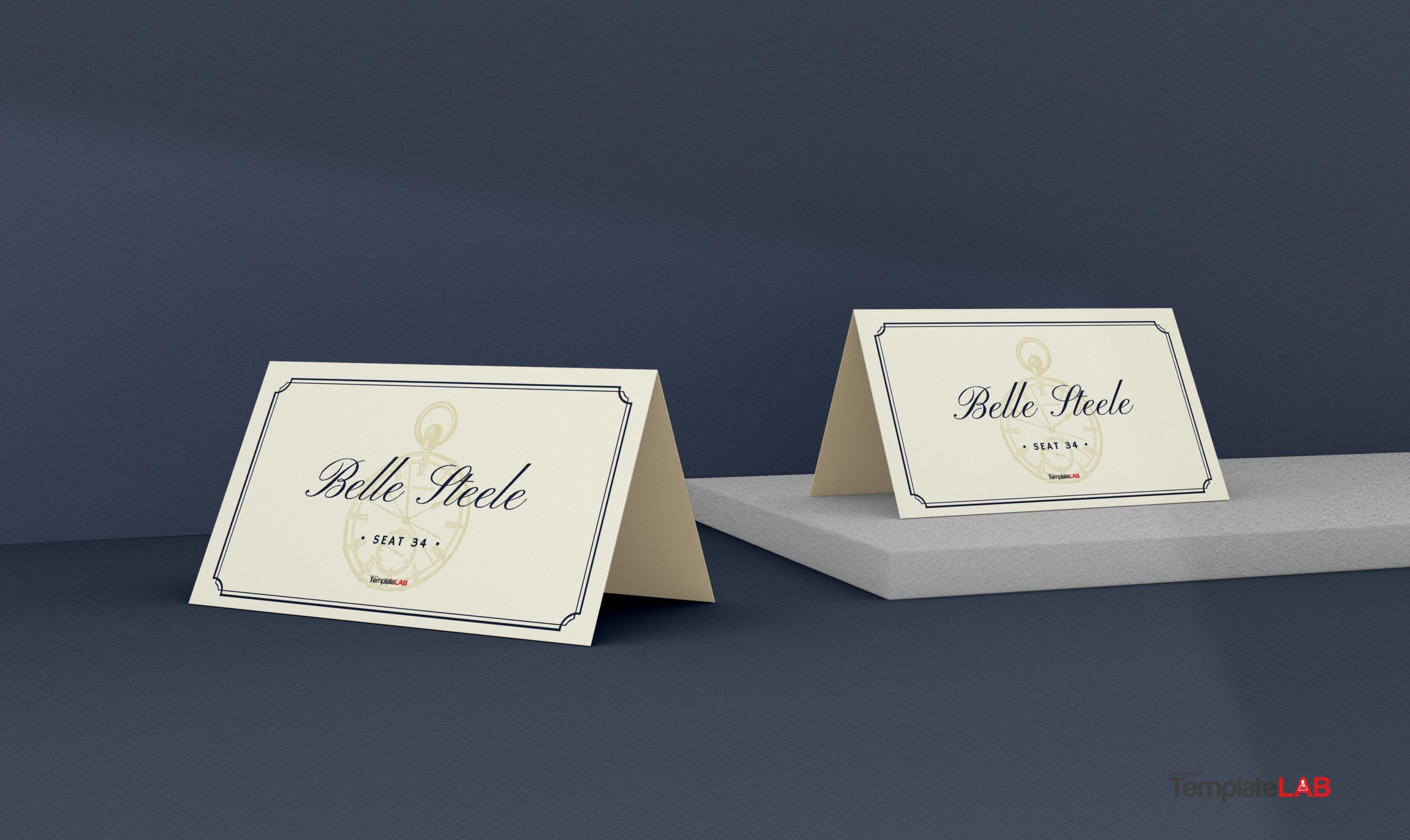 Free Vintage Place Card Template